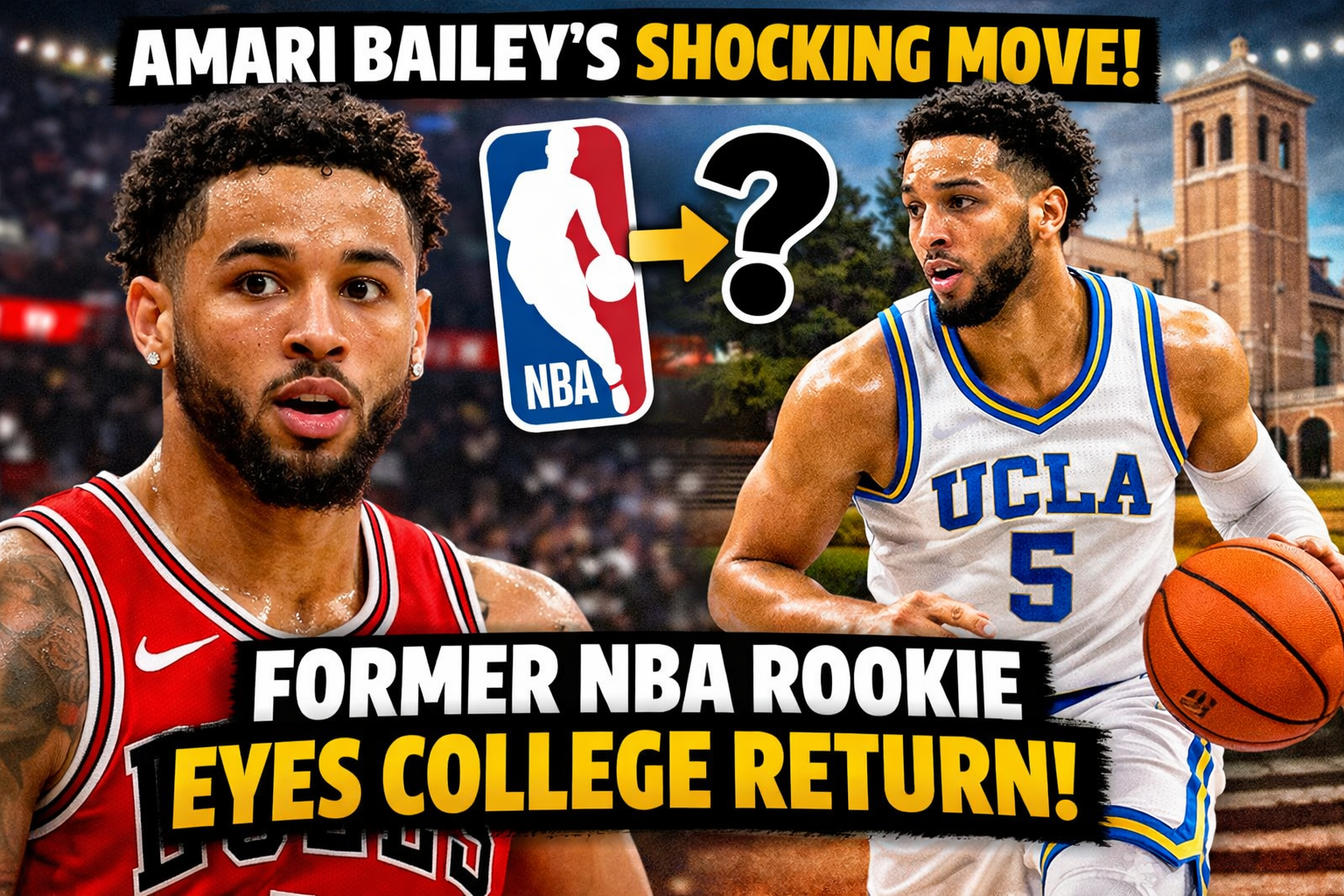 Amari Bailey’s Shocking Move: Former NBA Rookie Eyes College Return!