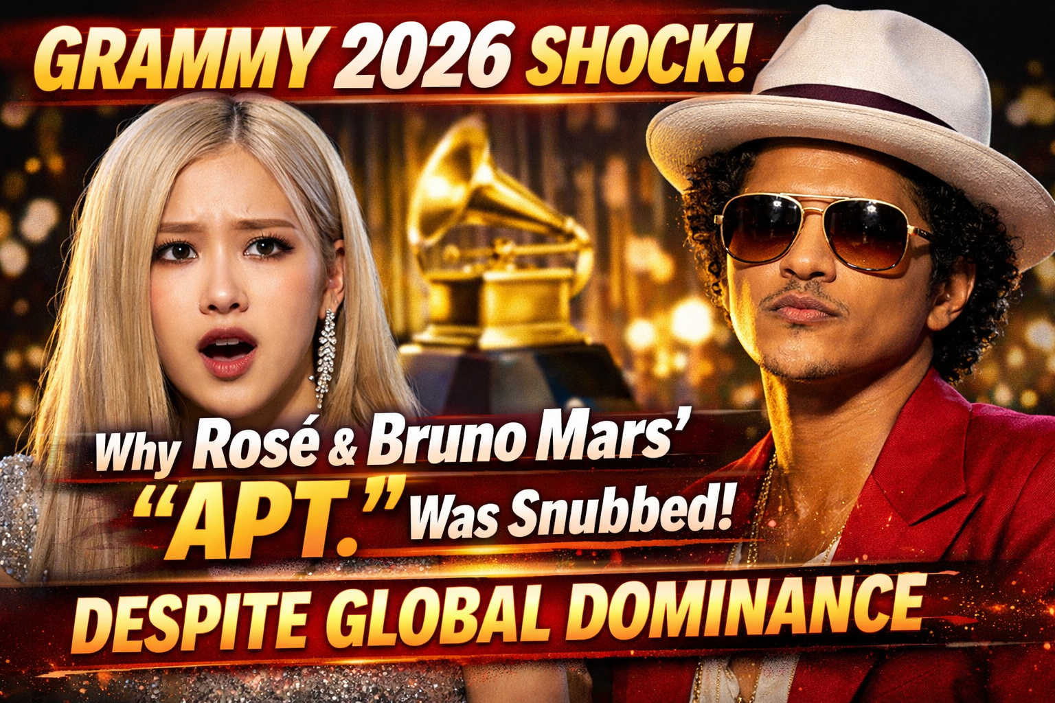 Grammy 2026 Shock: Why Rosé and Bruno Mars’ “APT.” Was Snubbed Despite Global Dominance