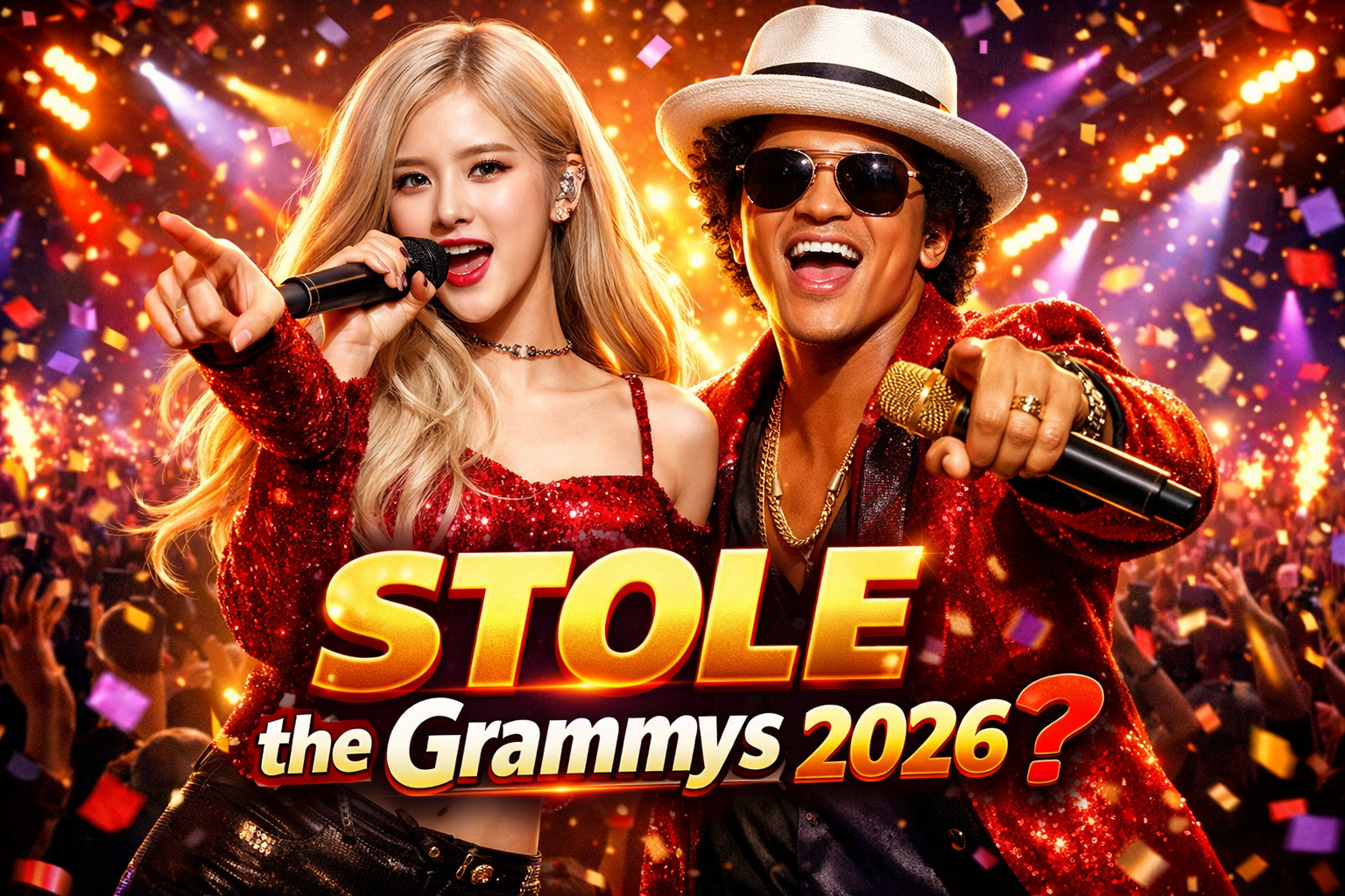 Rosé & Bruno Mars STOLE the Grammys 2026?! 🔥