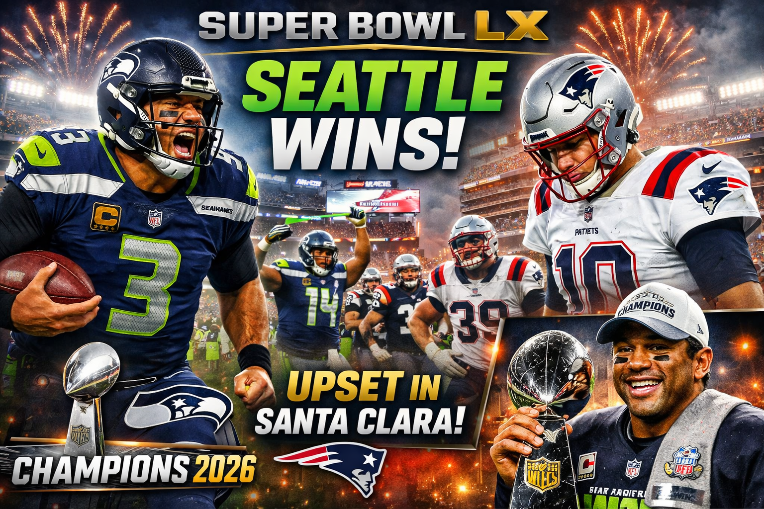 Super Bowl LX Results: Seattle Seahawks Stun Patriots in Santa Clara! Full Highlights, MVP, and 2026 Champions Revealed!